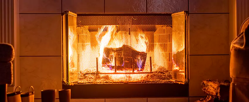 Mendota Hearth Landscape Fireplace Installation in Sulphur, Louisiana